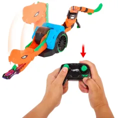 imagen de Hot Wheels: Vamos a Correr lanzador de coches teledirigido con cochecito – Mattel 4