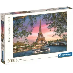 HQC Torre Eiffel, puzzle de 3000 piezas de París - Clementoni
