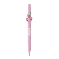 ICO: Bolígrafo de color rosa pastel con diseño de axolote