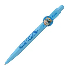 ICO: Bolígrafo de gato en azul pastel