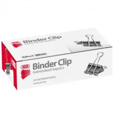 ICO: Clip de carpeta 25mm 12 unidades