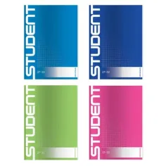 Ico: Cuaderno a cuadros Student A/5 en varios colores
