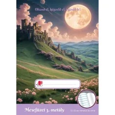 ICO: Cuaderno de cuentos de niña de 3er grado A/5 con líneas 12-32