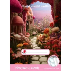 ICO: Cuaderno de cuentos para niñas de 4º grado / diario de lectura A / 5 con líneas 21-32