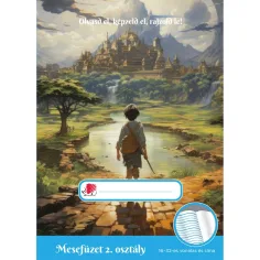 ICO: Cuaderno de cuentos para niños de 2º grado A/5 con líneas 16-32