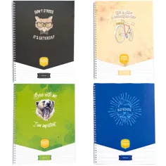 ICO: Cuaderno de espiral con líneas A/4 de 70 hojas