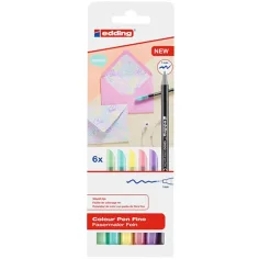 ICO: Edding 1200 rotulador Pastel set de 6 unidades
