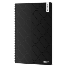 ICO: Estudiante Premium Negro Cuaderno A/4 a rayas 100 Páginas