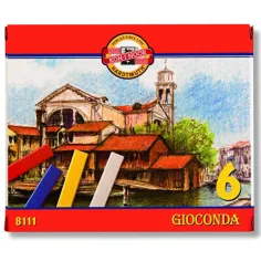 ICO: Gioconda crayones de aceite de 6 unidades Koh-I-Noor