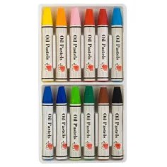 ICO: HEDGEHOG Crayones de aceite 12 unidades