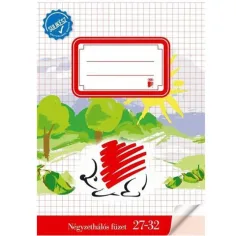 ICO: HEDGEHOG cuaderno de cuadros encuadernado A/5 27-32