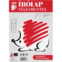 Ico: Hoja de escritura semi-sin madera tamaño A/5 con 50 hojas