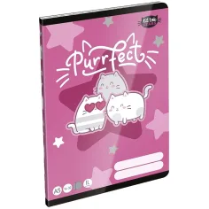 ICO: LizzySuli Kittok Stars Purrfect cuaderno de líneas A/5 16-32