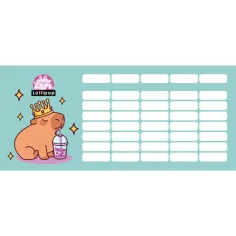 ICO: Lizzysuli Lollipop Capybara de un solo lado, horario de dos caras