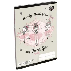 ICO: LizzySuli Lovely Ballerina Tiny Dancer cuaderno de líneas para 3er grado A/5 12-32