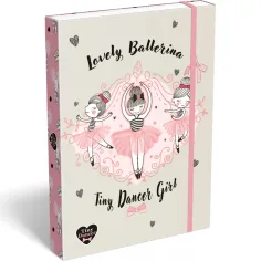 ICO: Lizzysuli Tiny Dancer Ballerina caja de cuadernos con goma A/4