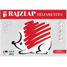 Ico: Papel de dibujo semigrueso A/3 de 20 hojas
