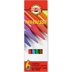 ICO: Progresso lápiz pastel 6ud Koh-I-Noor