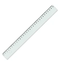 ICO: regla transparente de 30cm