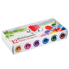 ICO: SET DE TEMPERA EN TARRO DE 12 PIEZAS