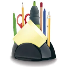 imagen de ICO: Soporte de escritorio negro para utensilios de escritura 2