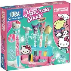 ¡Idea! Estudio creativo de fabricación de bolígrafos Hello Kitty - Clementoni