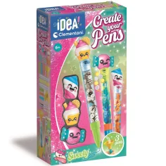 ¡Idea! Set creativo de fabricación de bolígrafos con diseño de dulces - Clementoni