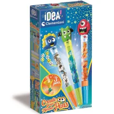 ¡Idea! Set de creación de bolígrafos monstruosos - Clementoni