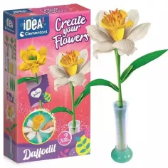 ¡Idea! Set mini de creación de flores Narciso - Clementoni