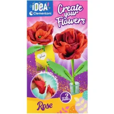 ¡Idea! Set mini de creación de flores rosa - Clementoni