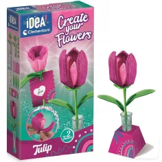 ¡Idea! Set mini de creación de flores Tulipán - Clementoni