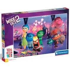 Inside Out 2 104 piezas maxi supercolor puzzle - Clementoni