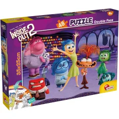 Intensamente 2 2 en 1 48 piezas puzzle y libro para colorear 35x25cm - Lisciani