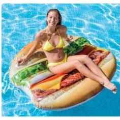 imagen de Intex: Colchón inflable en forma de hamburguesa 145x142cm 2