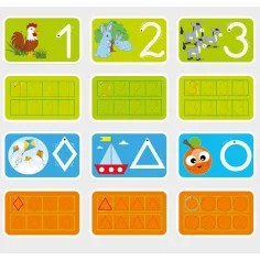 imagen de Introducción a los números – Tarjetas de desarrollo para la preparación escolar de 4 a 6 años 2