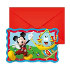 Invitación de fiesta de Disney Mickey Mouse 6 unidades