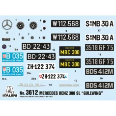 imagen de Italeri 1/16 Mercedes-Benz 300SL Gullwing modelo de coche 2