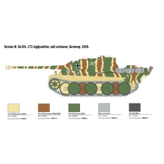 imagen de Italeri 1/35 Sd.Kfz.173 Jagdpanther tanque con figuras en uniforme de invierno modelo 3