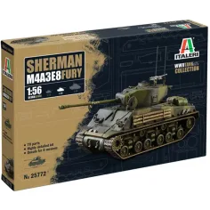 Italeri 1/56 M4A3E8 Sherman Fury tanque maqueta