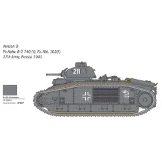 imagen de Italeri 1/56 tanque modelo Char B1 Bis 4