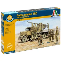 Italeri 1/72 Autocannone 3RO cañón antiaéreo con 8 figuras set de modelo