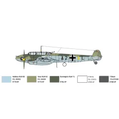 imagen de Italeri 1/72 Bf 110 C Zerstörer caza de combate maqueta 7