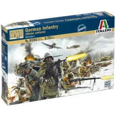 Italeri 1/72 Infantería Alemana Uniforme de Invierno - Figuras militares alemanas de uniforme invernal