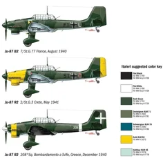 imagen de Italeri 1/72 Ju-87 B2/R2 Stuka bombardero en picado modelo 3