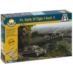 Italeri 1/72 Pz. Kpfw. VI Tiger I Ausf. E tanque Tigris set de modelo de 2 piezas