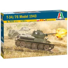 Italeri 1/72 T-34/76 Modelo 1943 tanque maqueta