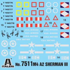 imagen de Italeri 1/72 tanque M4A2 Sherman III set de maquetas de 2 piezas 2