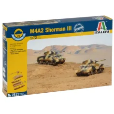 Italeri 1/72 tanque M4A2 Sherman III set de maquetas de 2 piezas