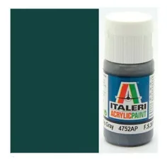 Italeri Flat Gunship Gray (4752AP) - Pintura acrílica gris mate para modelo de barco de guerra 20ml