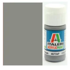 Italeri Metal Flat Aluminium (4677AP) - Pintura acrílica metálica mate plateada 20ml